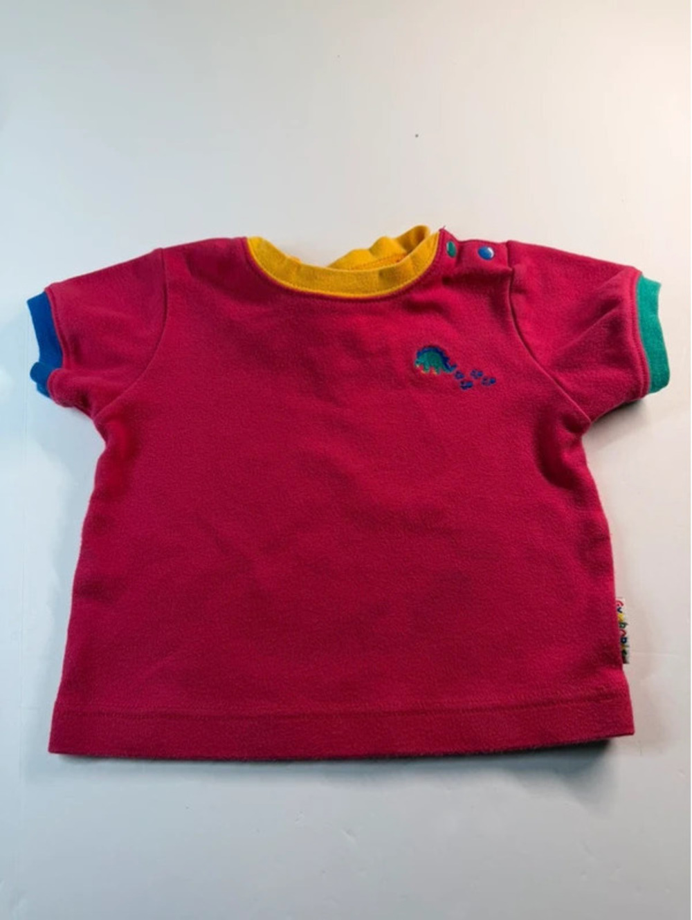 Vintage 90s Gymboree Colorblock Dinosaur T-Shirt X-Small